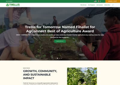Trellis for Tomorrow: Nonprofit Website